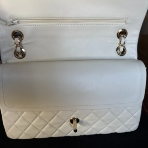Chanel Cream Caviar Leather Classic Jumbo Double Flap Bag - Picture 7 of 13